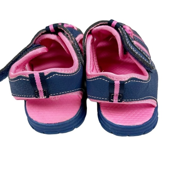 Falls Creek Navy And Pink Jill Sandals Size 12M - Picture 4 of 9